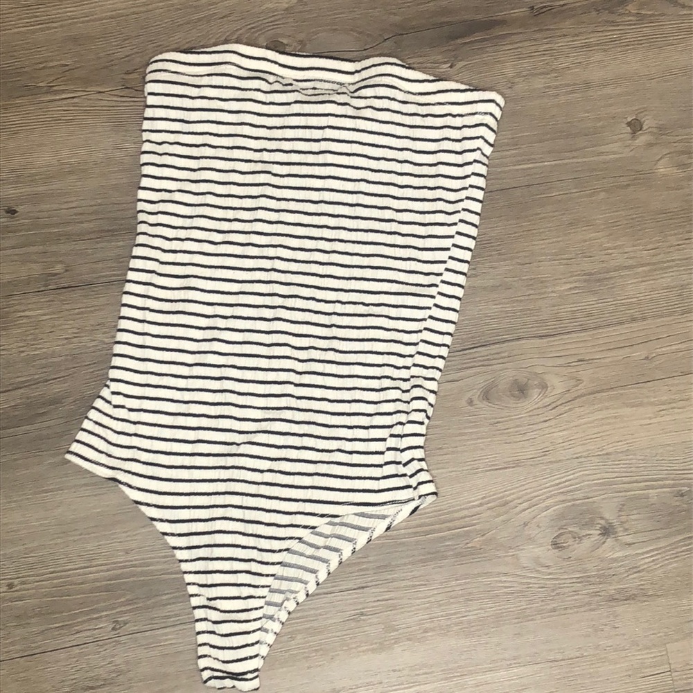 Striped bodysuit